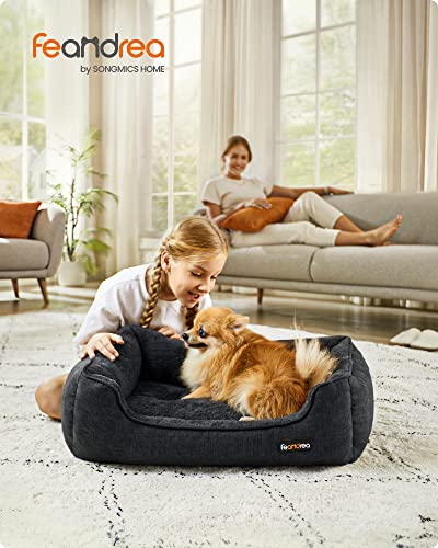 Dog Bed, Pet Bed, Dog Sofa with Removable Washable Cover, for Small Dogs, 70 x 55 x 21 cm, Dark Grey