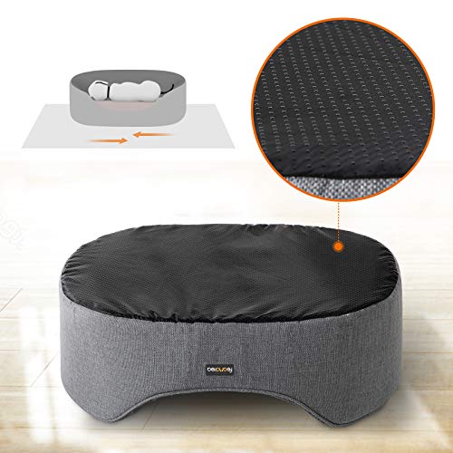 Dog Bed, Pet Bed, Reversible Cushion, 83 x 63 x 27 cm, Grey