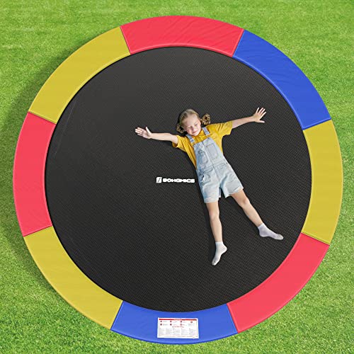 Replacement Trampoline Safety Pad Mat, Standard Spring Cover for 8 ft Trampoline, 244 cm Diameter, 30 cm Wide, UV-Resistant, Tear-Resistant, Edge Protection, Multi-Colour