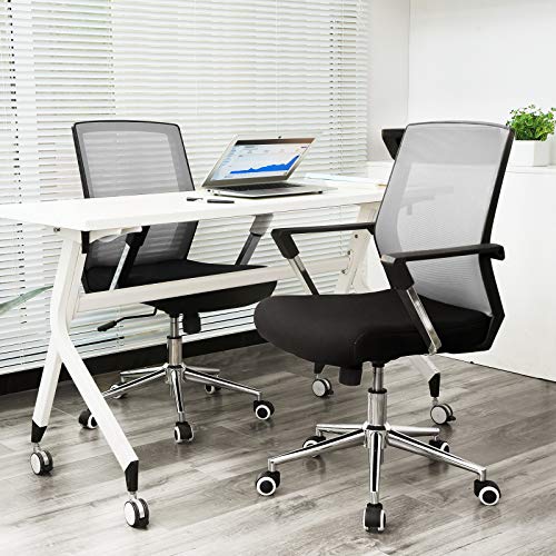 Swivel office chair, Back chair, Seat, Height adjustable, Gray , 61*55*102