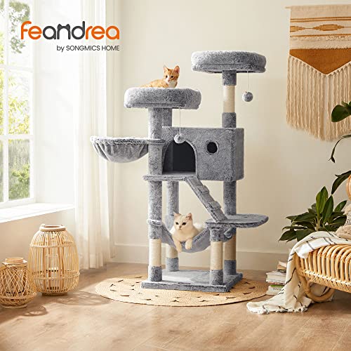 Cat Scratching Post with Soft Cover Grey Blue