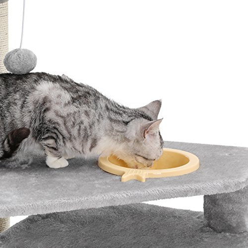 Cat Tree, Play Tower 164 cm, Light Grey