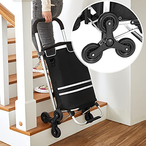 Foldable Shopping Trolley with Cooling Compartment Black