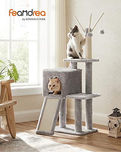 Cat Tree, Cat Tower for Indoor Cats, Kittens, Light Grey