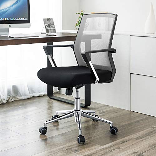 Swivel office chair, Back chair, Seat, Height adjustable, Gray , 61*55*102