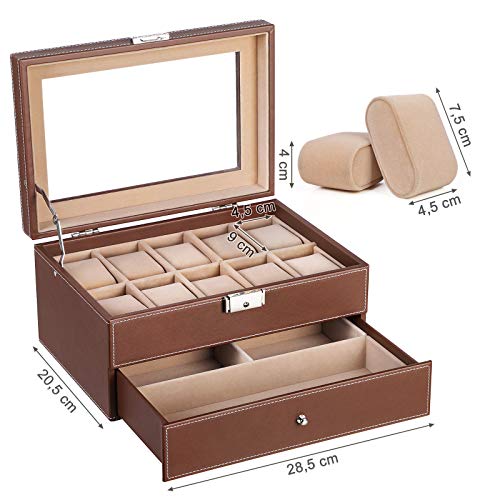 Watch-Holder Case for 10 Watches