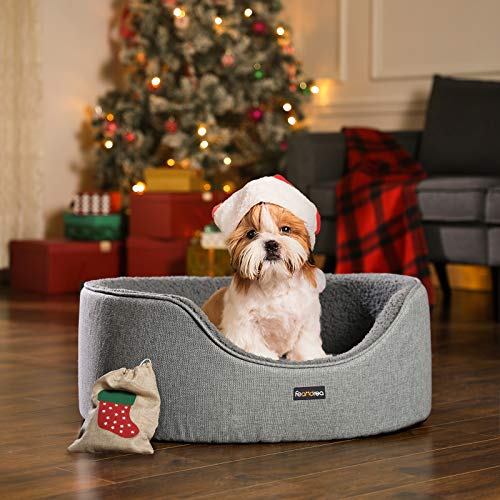 Dog Bed, Pet Bed, Reversible Cushion, 73 x 60 x 27 cm, Grey