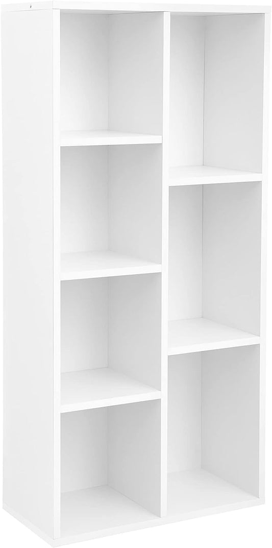 Bookcase Shelving Unit Standing Shelving Unit with 7 Compartments Open Living Room Study Office Room Divider 24 x 50 x 106 cm