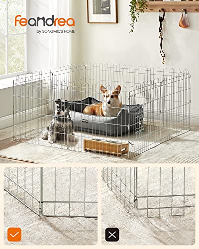 Puppy Run Rabbit Foldable Run for Dogs Silver