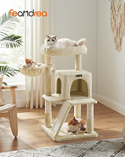 Cat Tree, Cat Tower, Widened Perch for Large Cats, Beige