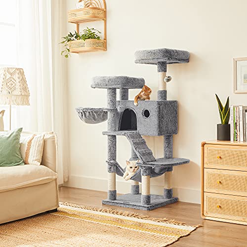 Cat Scratching Post with Soft Cover Grey Blue