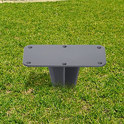 Ground Peg for Fixing Double Side Awnings without Concrete, Suitable for Ground Installation in the Garden, Iron