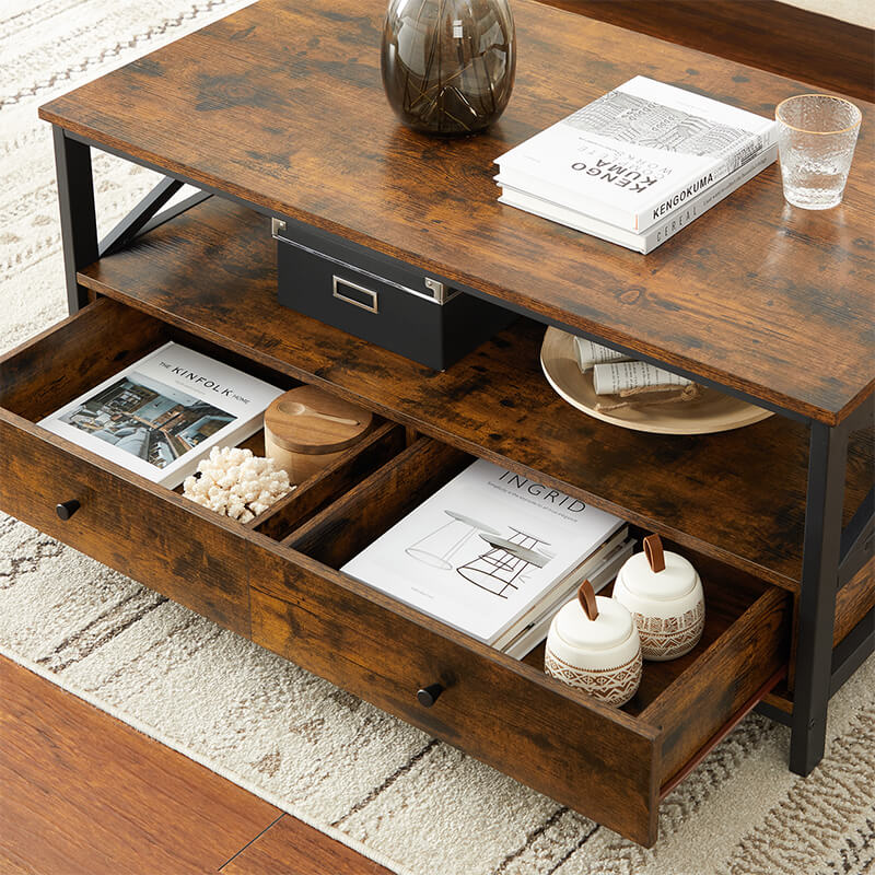 Coffee Table With Drawers