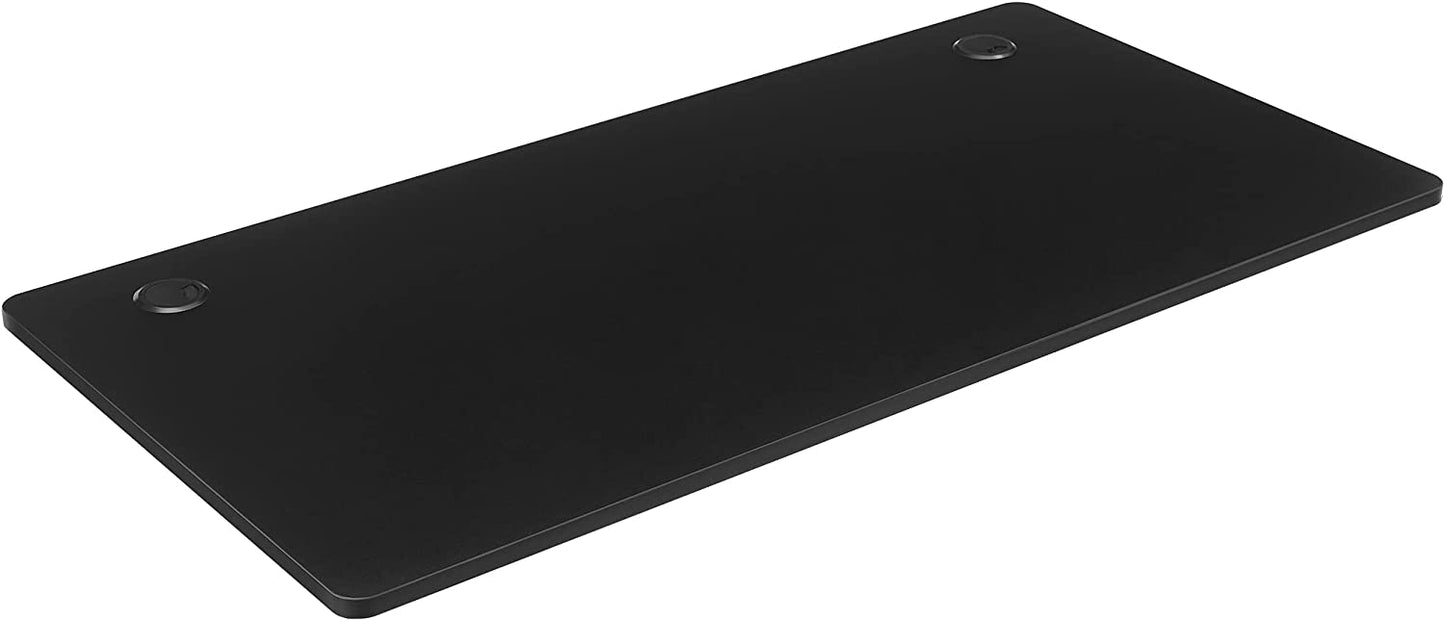 Electric Desk Top with Smooth Edges, Melamine Coating, MDF, 140 x 70 x 1.8 cm, Black LDB002B02