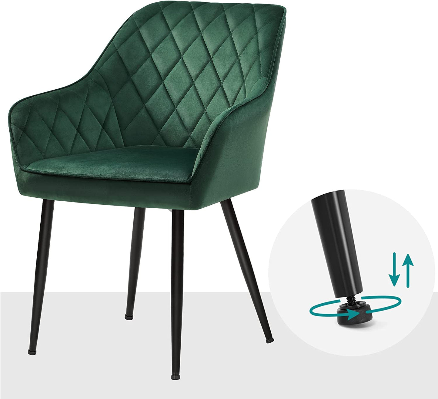 LDC088C01 Dining Chair, Green, One Size